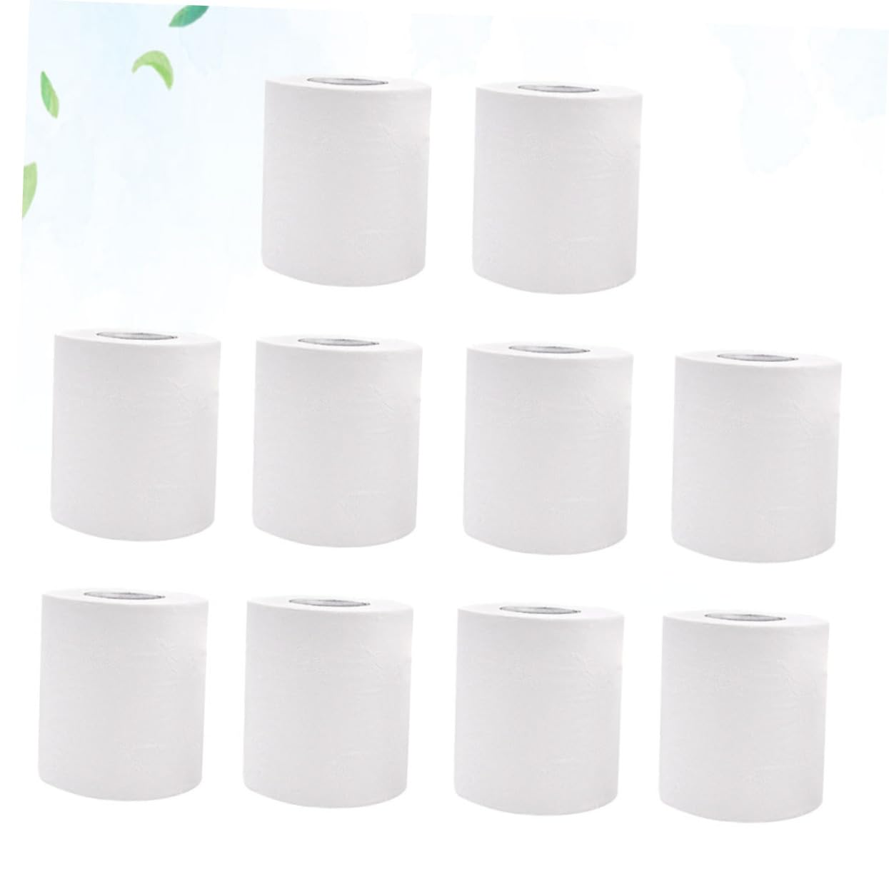 Petit Rouleau de Papier Toilette 100g, 10 Rouleaux, Pâte de Bois