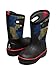 Bogs Classic II-Warped Stripes (Toddler/Little Big Kid) Rain Boot, Black Multi, 1 US Unisex