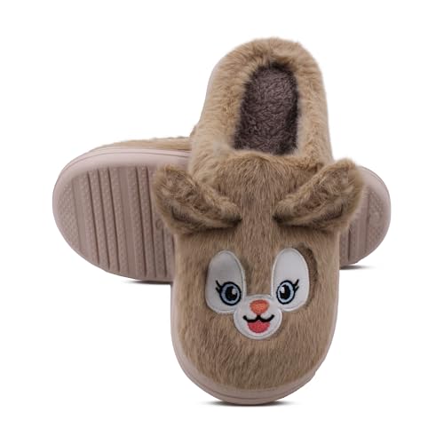 Image of VRITRAZ Soft Comfy Fur Indoor Outdoor Soft Bottom Fur | Anti Skid | Lightweight Winter Slipper, Warm House Chappal