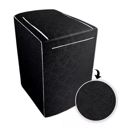 Capa De Maquina Lavar Brastemp Electrolux Consul 11kg 12kg 13kg 15kg 16kg 17kg Preto (G)