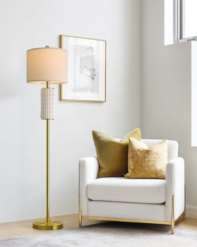 PoKat Gold Ceramic Floor Lamp for Living Room Bedroom, 64" Modern...