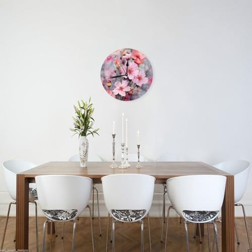 Horloge murale fleur pour une ambiance cocooning dans le salon - 6