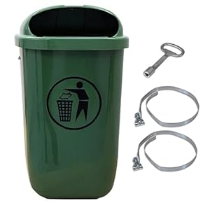 SCF GmbH Kunststoff-Abfallbehälter RAL 6017 Maigrün