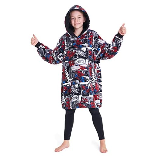 Marvel Sudadera Niño Spider-Man - Sudadera Manta para Niños