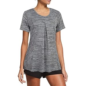 BEPEI-Workout-Tops-for-Women-Short-Sleeve-Yoga-Running-Athletic-Casual-Shirts BEPEI Workout Tops for Women Short Sleeve Yoga Running Athletic Casual Shirts Black Gray