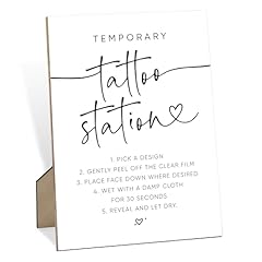 temporary tattoo station