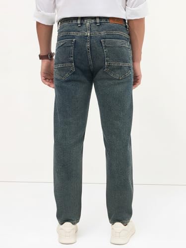 Image of Urbano Fashion Men's Regular Fit Heavy Washed Denim Jeans Stretchable