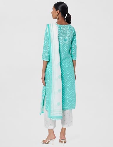 Image of BIBA Women Biba Women Voile Straight Suit Set