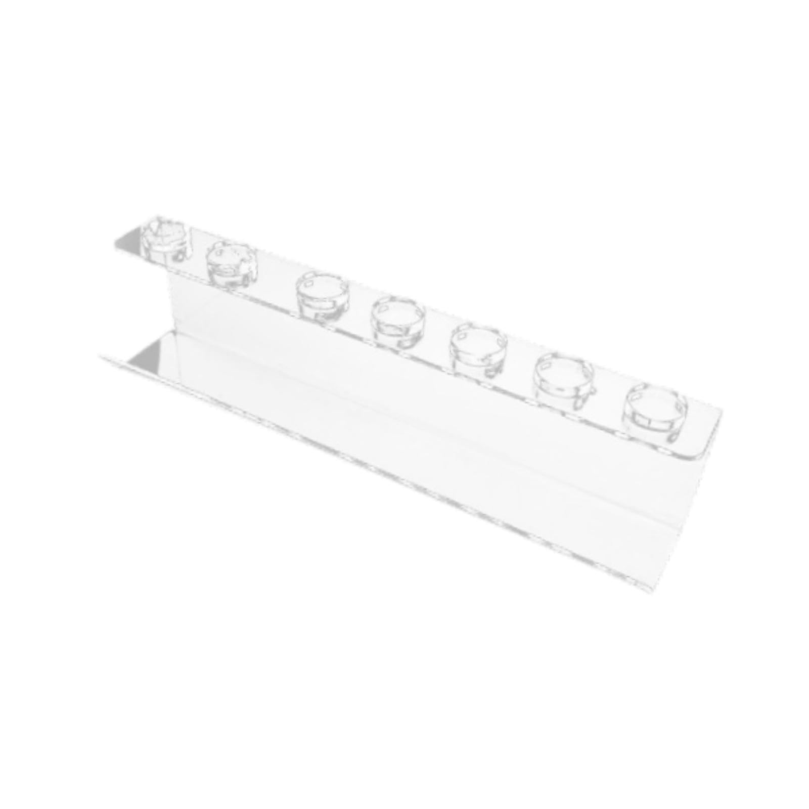 Oshhni 2 Capas Soportador del secador de Cabello la Pared Soporte de rizador de Cabello Organizador de baño Transparente Soporte de soplado para el