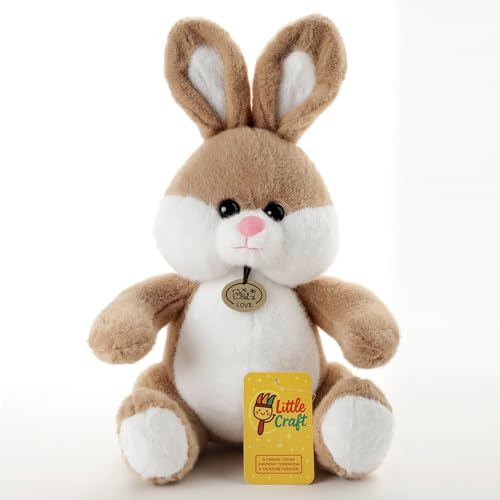 Image of Brown Bunny Plush Soft Toy 45 CM for Kids, Ultra Soft Stuffed Rabbit Teddy, Cute Huggable Plush Doll for Babies, Toddlers, Girls & Boys, Birthday Gift, Washable