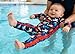Funnycokid Baby Boy Swimsuit 9-12 Months Bathing Suit Infant Shrimp Zipper Rash Guard One Piece Swim Suit Long Sleeve with Hat UPF 50+