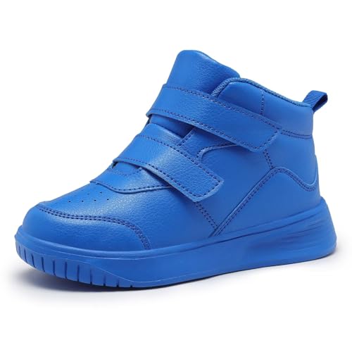 Image of Boys Girls Sneakers for Kids High Top Casual Lightweight Classic Adjustable Strap Dual Hook and Loops Running Shoes