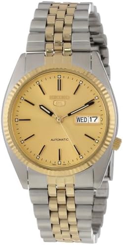 Seiko Men's SNXJ92 Seiko 5 Automatic Gold Dial Two-Tone Stainless-Steel  Watch : Amazon.com.au: Clothing, Shoes \u0026 Accessories