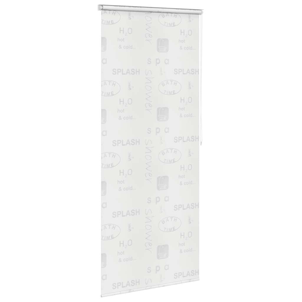 Rideau de douche 120 x 240 cm avec motif d'éclaboussures, EVA résistant à l'eau, séchage rapide, facile à monter avec corde de traction réglable