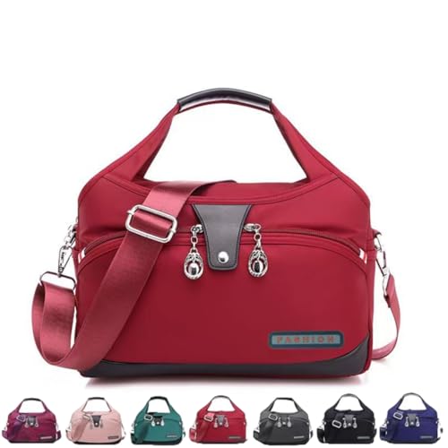 Soft Side Lightweight Underseat Tote Bag - Blaciokamith Multi-pocket Fashion Anti Theft Waterproof Handbag Crossbody