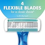 BIC Soleil 4 Women's Disposable 4 Blade Razors, Flexible Blades, 3-Pack, Self Care Items for New Year - Image 4