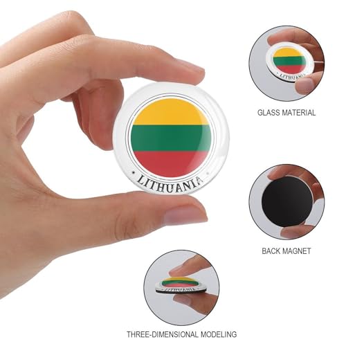 Imanes divertidos de Lituania pequeños para pizarras y hogar 3