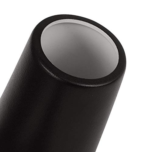 Vaso de flor de cerâmica Sanferge para decoração de casa, escritório, 20 cm, preto fosco