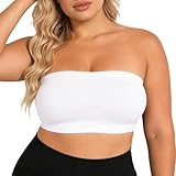 Générique 2026 Soutien Gorge sans Armature Sac à Dos sans Fil, Confortable et Transparent, Rembourrage, avec Bretelles Convertibles. (White, S)