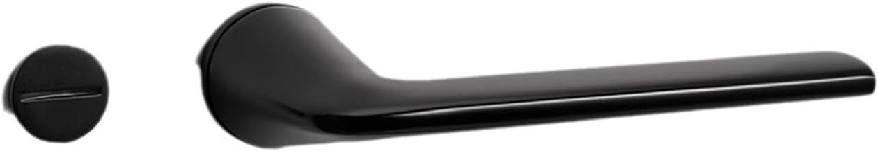 Door Lock Indoor Bedroom Silent Door Lock Wooden Door Lock Without Key(Black Silent Lock)