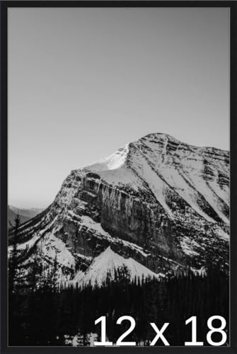 Frame It Easy 12 1/2 x 18 3/4 Satin Black Metal Frame (Ashford) 12.5x18.7 inches