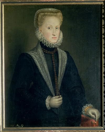 Toile Anne d'Autriche par Sofonisba Anguissola 60x90cm pour salon