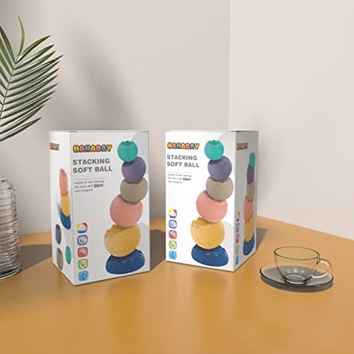 Baby Sensory Balls Teething Toys 6 9 12 18 Months Soft Building Blocks Toddlers Montessori Early Developmental Educational Fine Motor Skills Stacking Ring Infant Boys Girls Gifts One 1 2 3 Year Old #TOP5
