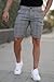 GINGTTO Slim Fit Shorts Men 7 Inch Mens Skinny Chino Shorts Stretch Fashion Grey 34