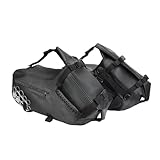 Bolsa De Equipaje para Moto Bolsa para Motocicleta De 28 L, Impermeable, para Viaje, Alforjas Laterales, Universal.
