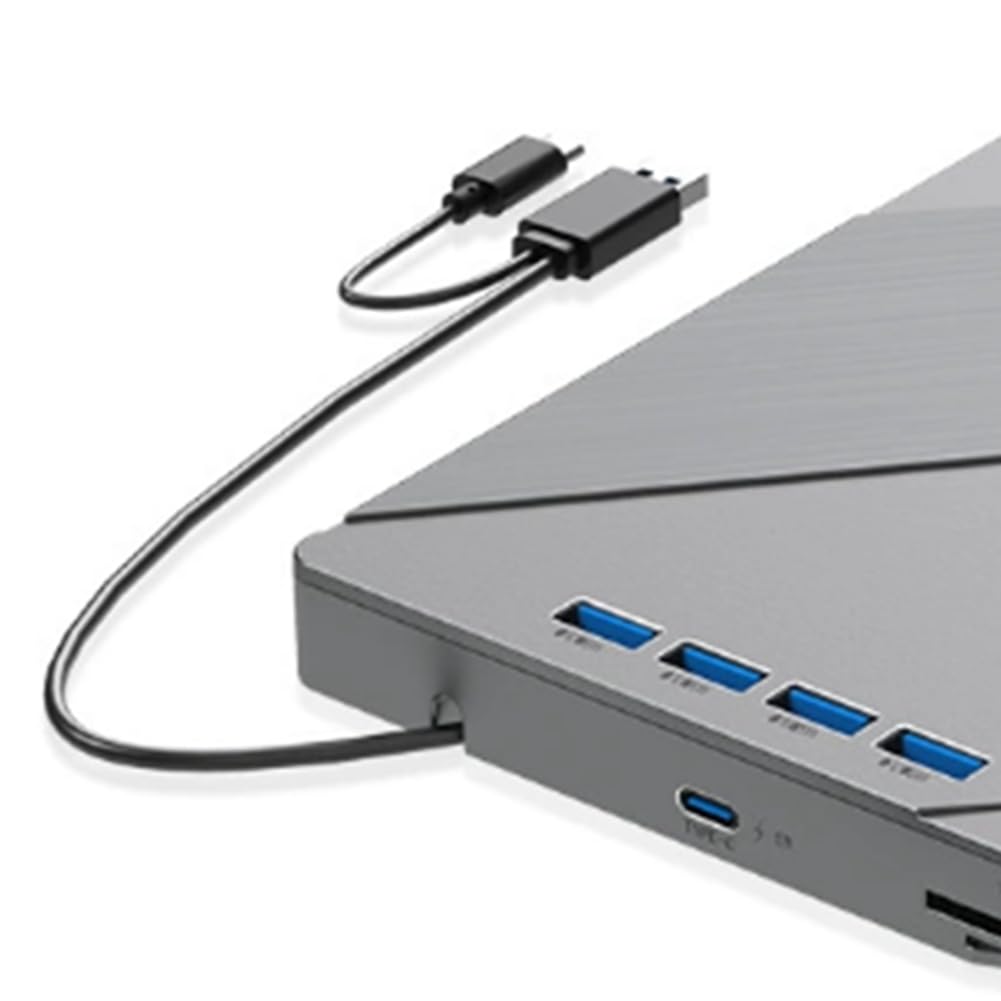 Odtwarzacz dysków CD/DVD 7 w 1 zewnętrzny USB 3.0 przenośny Blu Ray do laptopa, gniazda nagrywarka czytnik pisarz