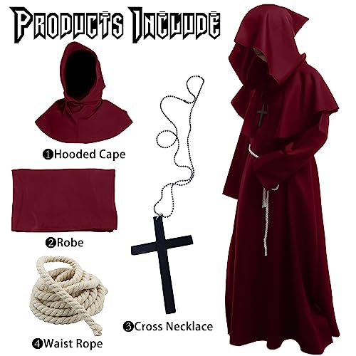 Déguisement pour Halloween et carnaval style robe de prêtre - 2