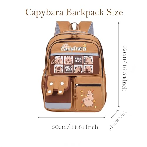Backpack Capibara Bag Capivara Backpack Cute Kapibara Bag Capy Bara Cappy Barra Daypack (A)2