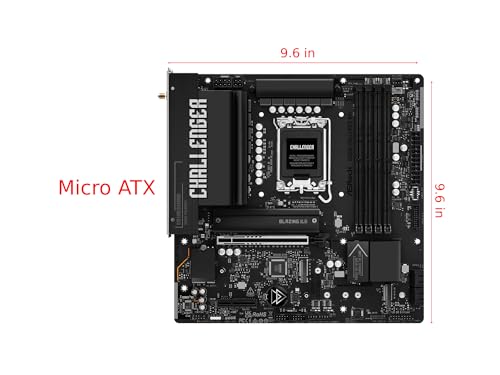 Image of ASRock B860M Challenger WiFi mATX Motherboard, Intel Core Ultra (Series 2), DDR5 8666+ (OC), PCIe 5.0, 2.5G LAN, WiFi 7, Dr.MOS