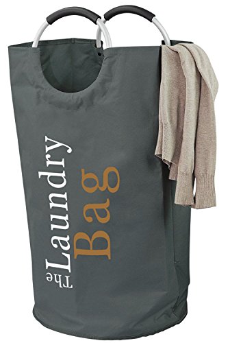 The Fine Living Grey Laundry hamper with Funny Print, Large Cloth Laundry Basket with Handles, Collapsible Hamper for Dirty Clothes, College Dorm, Bathroom, Laundromat