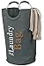 The Fine Living Co USA - Lights and Darks Laundry Hamper Bag - Two Sections for Laundry Sorting - Aluminium Handles, Large Up To 15% Bigger Than Other Bags