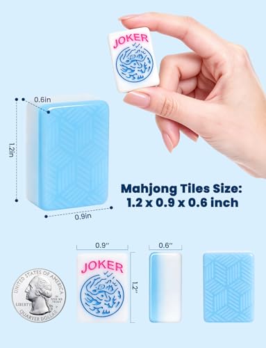 Premium Juego de Mahjong Americano con Accesorios miniatura 6