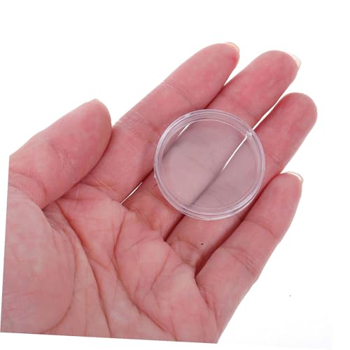 200 cápsulas transparentes para monedas con tapa miniatura 4