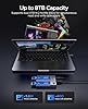 ORICO NVME Clone Docking Station, Dual-Bay Case SSD M.2 NVMe USB C USB3.1 Gen2 10Gbps con Funzione Duplicatore Offline per PCIe M-Key 2242 2260 2280 22110 M.2 SSD,Tool-free (SSD non inclusa)- M2P2