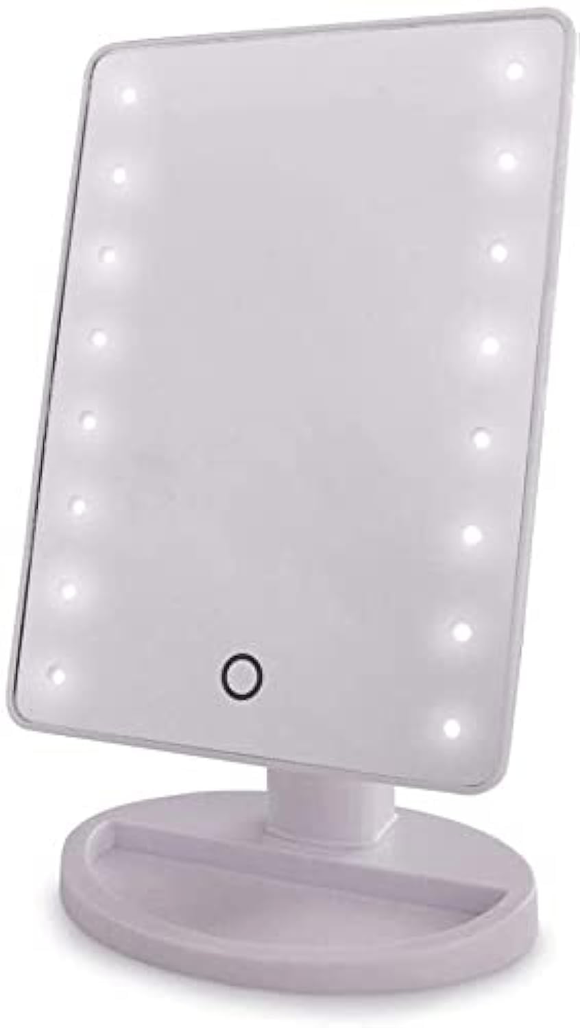 umeema Makeup Mirror with LED Lights (White)