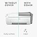 kwmobile Cover kompatibel mit HP DeskJet 2755e / DeskJet 2720e / 2710e / 2820e / 2721e - Tasche Hülle Drucker - Staubschutzhülle Schutzhaube Schutzhülle - Hellgrau