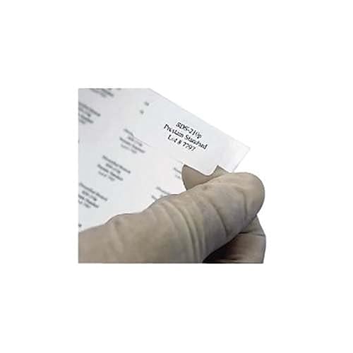 Diversified Biotech LCRY-1700 - Etiqueta láser de poliolefina crio-bebés, uso con tubos de 0.0 fl oz, 0.50 pulgadas de ancho x 1.28 pulgadas de