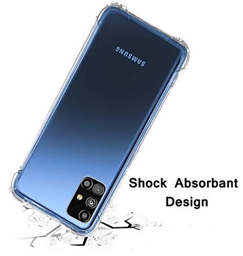 Image of TheGiftKart Transparent Crystal Clear Back Cover Case for Samsung Galaxy M51 | Shockproof Soft TPU Case | Cushioned Edges for Ultimate Protection Back Cover Case (TPU, Transparent)