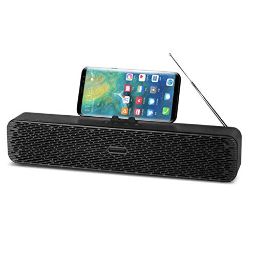 OUD Â® Bluetooth Wireless Sound Bar Portable Premium 2 Speaker with 2 Sub woofer with Mobile Holder for PC TV Computer Laptop and Mobile (Assorted Colour)