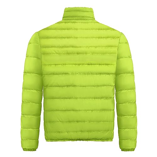 Men's Jacket Winter Puffer Jacket Fleece Warm Lightweight Coat Outerwear Cold Weather Jackets, M-3XL3