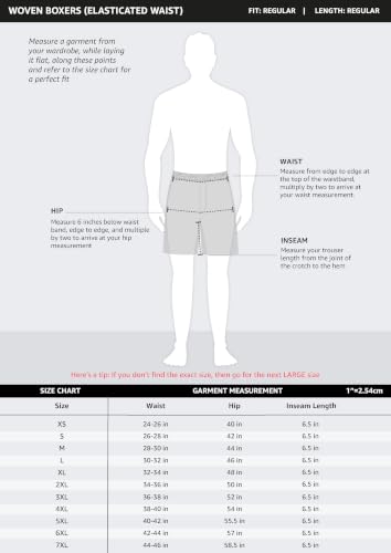 Image of Amazon Brand - Symbol Men's Cotton Printed Boxer Shorts (Combo Pack of 2) Casual | Underwear | Half Pants | Short Pant - Regular Fit with Back Pocket