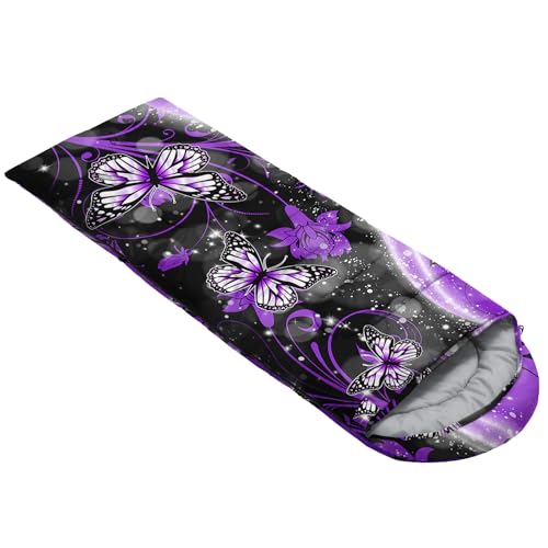 Image of QOOMO Ball Flower Camping Sleeping Bags,3 Season Warm & Cool Weather,Lightweight,Waterproof Sleeping Bags for Adults & Kids,Traveling,and Outdoors,Camping Gear Equipment