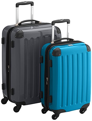 Preisvergleich Produktbild HAUPTSTADTKOFFER - Alex - 2er Kofferset Hartschale glänzend, mittelgrosser Koffer 65 cm + Handgepäck 55 cm, 74 + 42 Liter, TSA