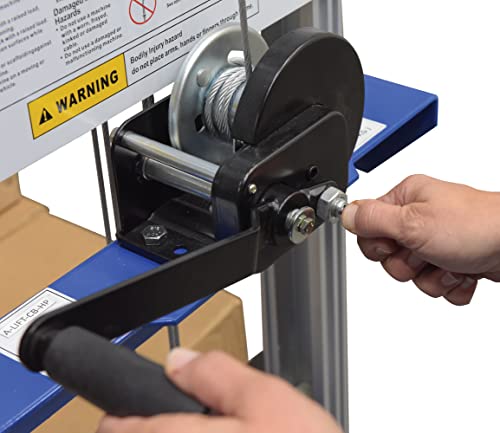 Elevador manual de mano con contrapeso Vestil 400 lb plata miniatura 6