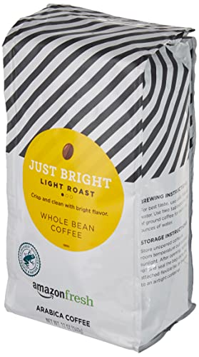 Amazonfresh Just Bright Whole Bean Coffee, Light Roast, 12 Ounce #TOP1