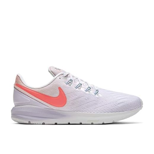 Nike Womens Air Zoom Structure 22 Running Trainers CW2640 Sneakers Shoes (UK 4.5 US 7 EU 38, Washed Coral Magic Ember White 681)
